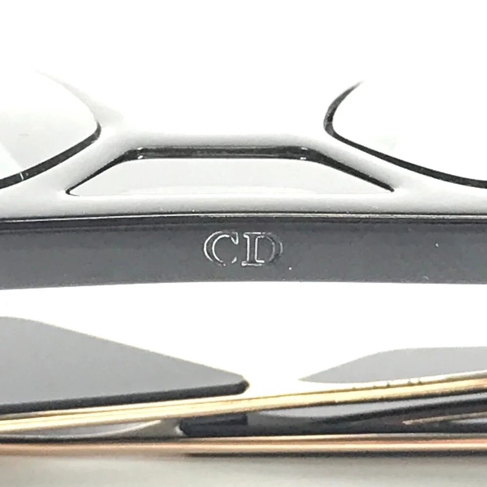 Christian Dior Sunglasses DiorClan1 8071I Black Gold Frames w Gray Gradient Lens